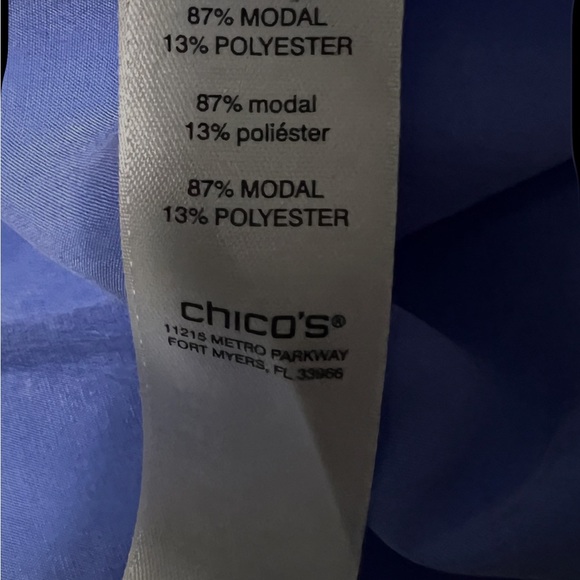 Chico’s Blue Button-Up Shirt - Picture 9 of 13